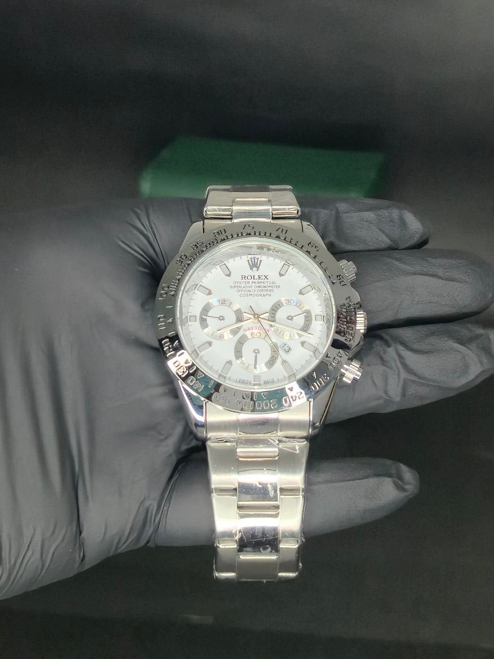 ✨ Reloj Rolex Daytona Cosmograph Plata – Lujo Deportivo y Exclusivo 🏎️💎