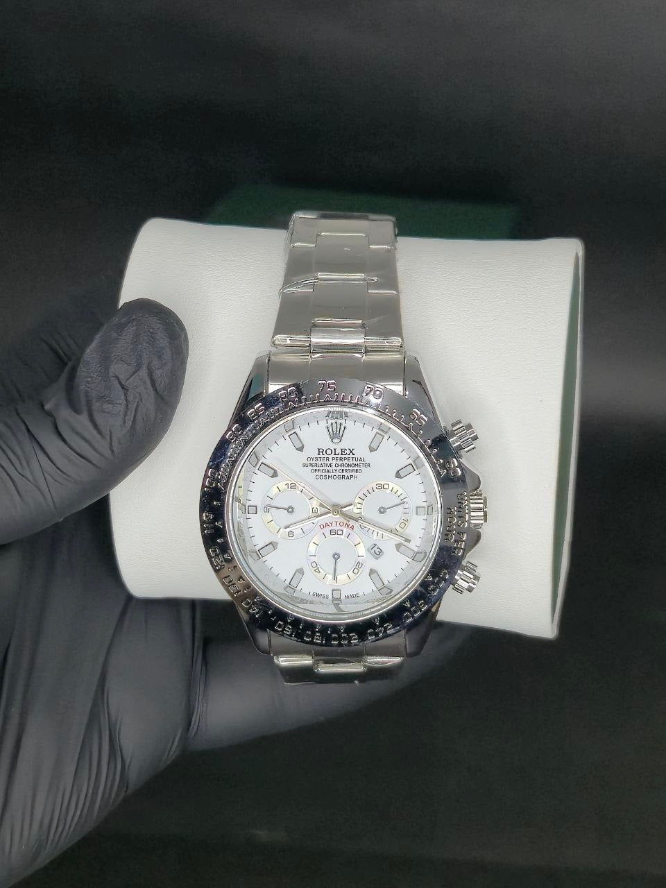 ✨ Reloj Rolex Daytona Cosmograph Plata – Lujo Deportivo y Exclusivo 🏎️💎