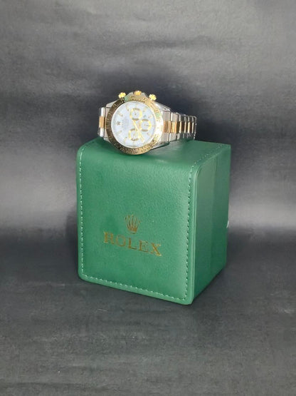 ⌚💛⚪ Reloj Rolex Daytona Cosmograph Bicolor – Elegancia y Lujo Deportivo ✨