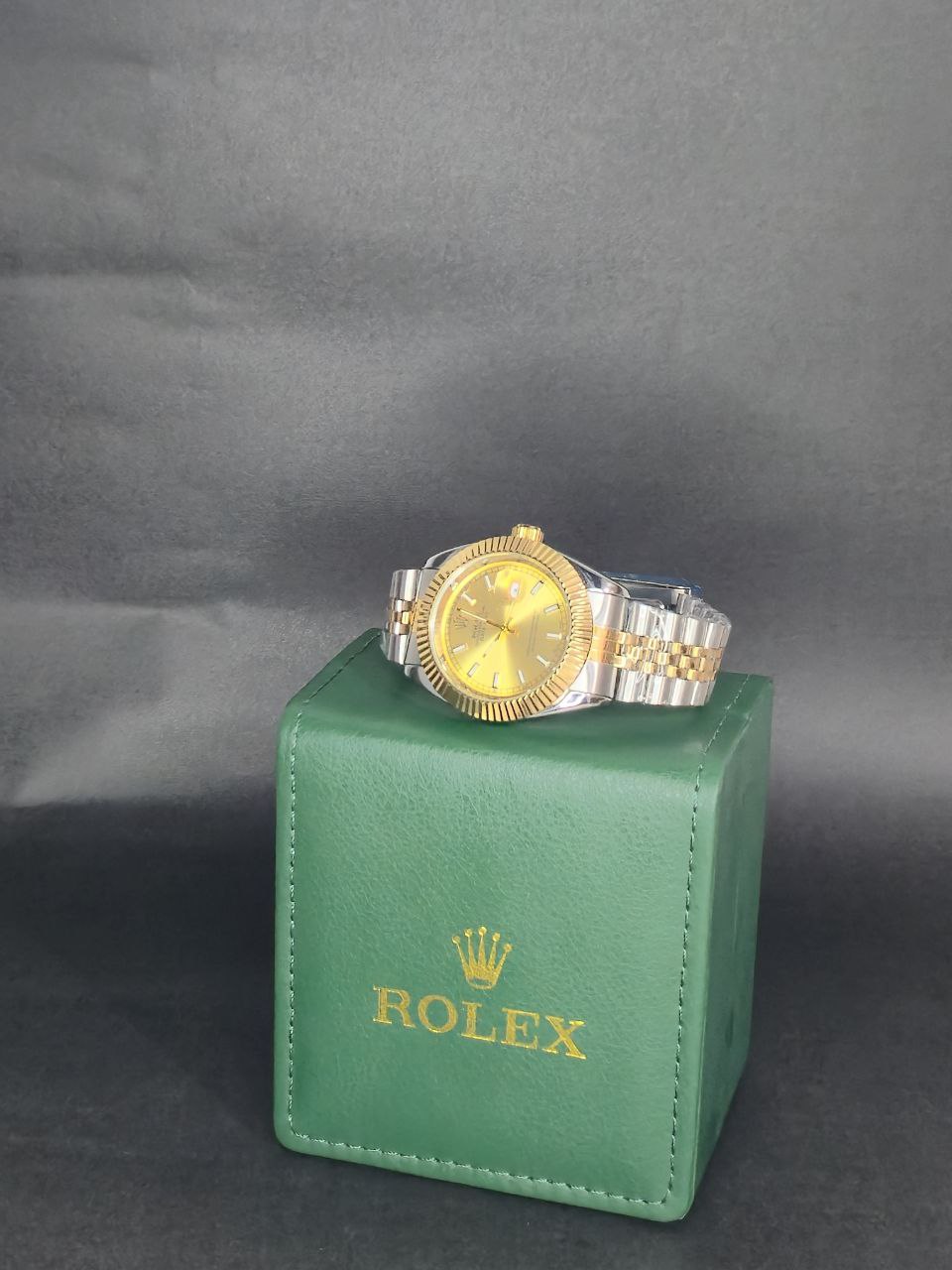 ✨ Reloj Rolex Datejust ⌚ Dorado con Bisel Estriado – Elegancia Clásica 💎