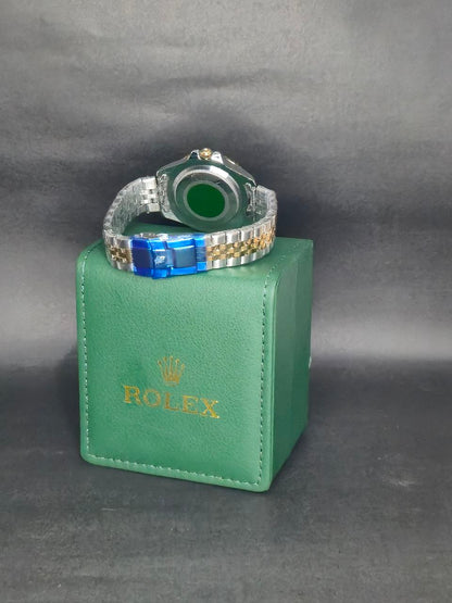 🔱 Reloj Estilo Rolex Submariner Bicolor Dorado & Plateado – Lujo Deportivo ⌚✨