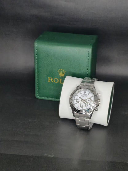 ✨ Reloj  Rolex Daytona Cosmograph Plata – Lujo Deportivo y Exclusivo 🏎️💎